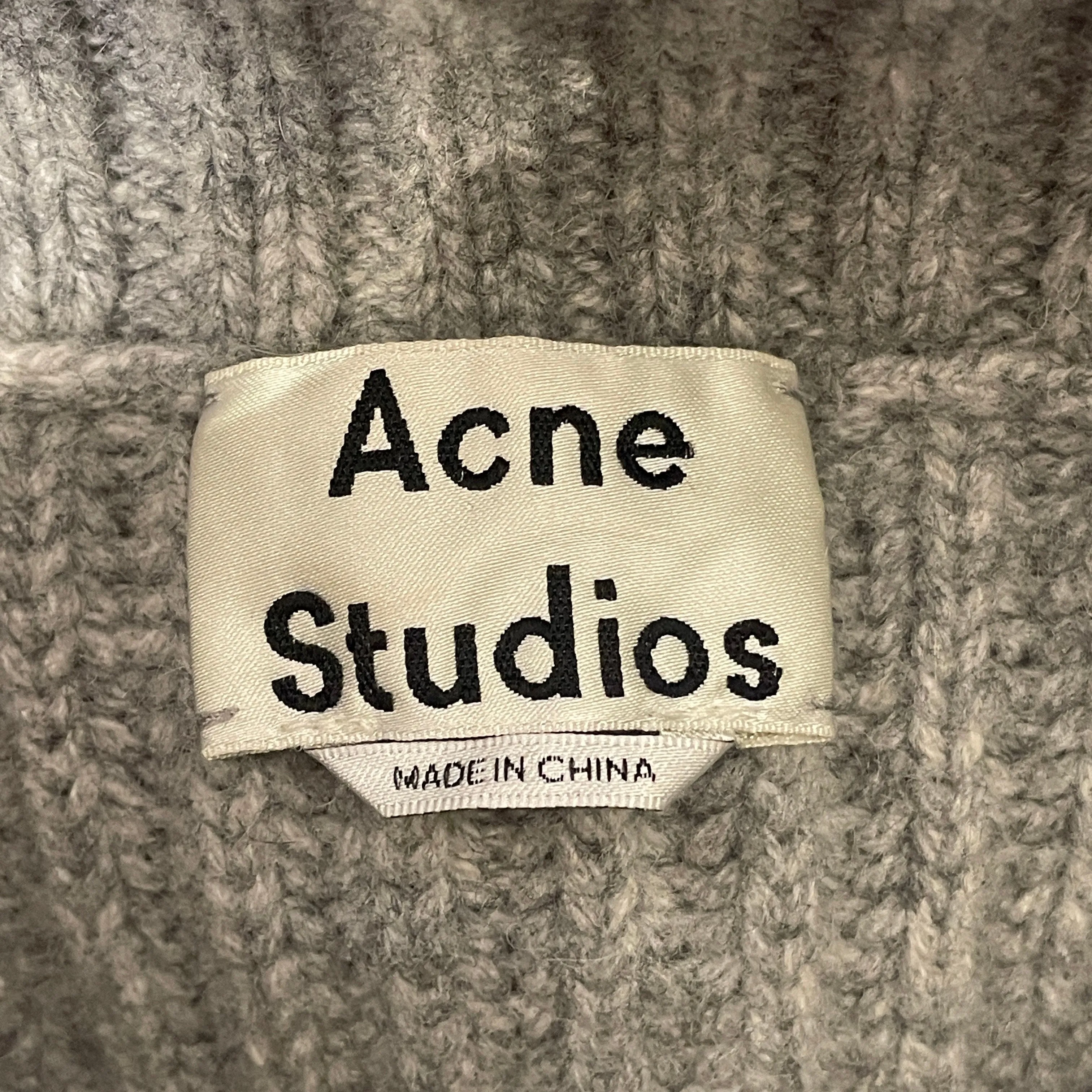 Acne Studios/Heavy Knit Vest/XS/Wool/SLV/