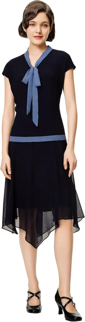BABEYOND Gatsby Dress for Women - Chiffon Flapper Dress Low-Waist 1920s Roaring 20s Great Gatsby Party