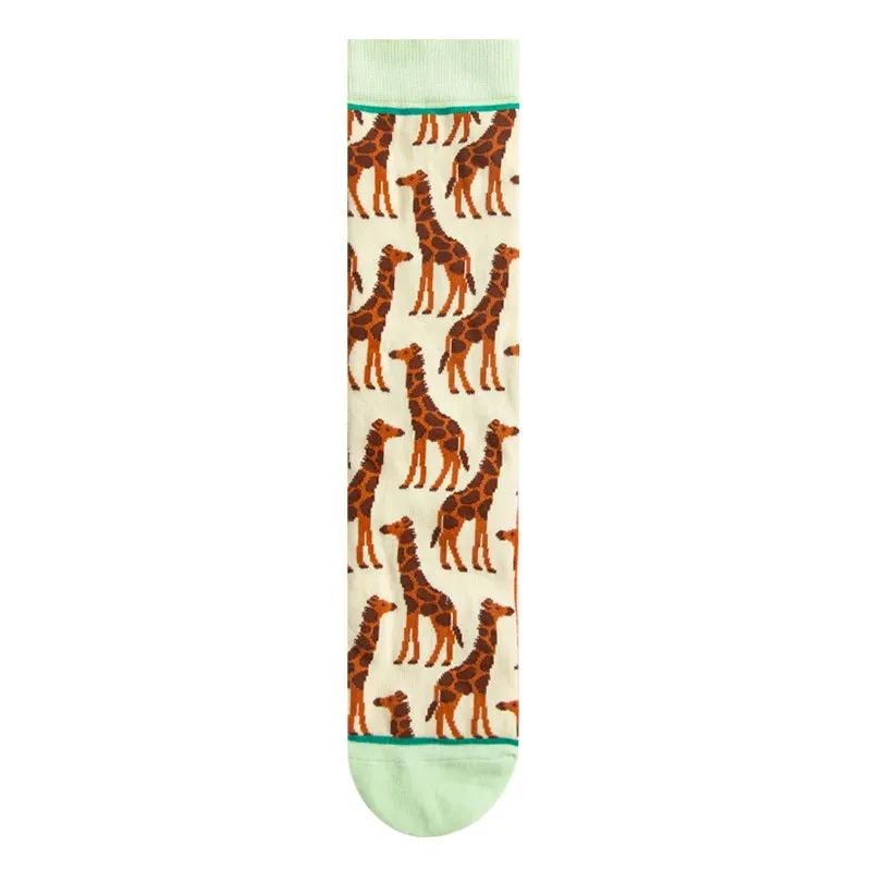 Footloose- the Bright Funky Art Print Crew Socks 12 Styles