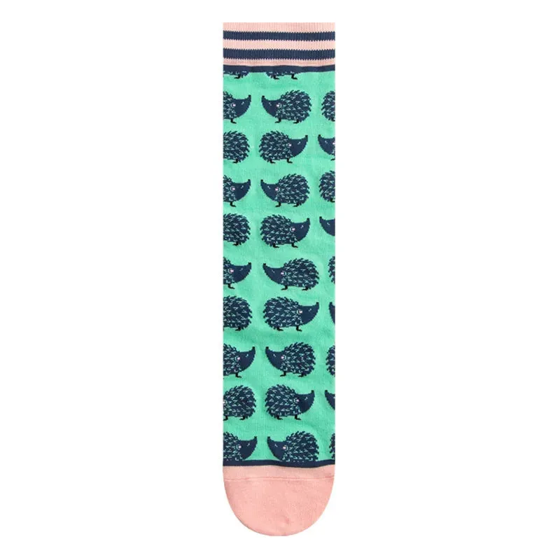 Footloose- the Bright Funky Art Print Crew Socks 12 Styles