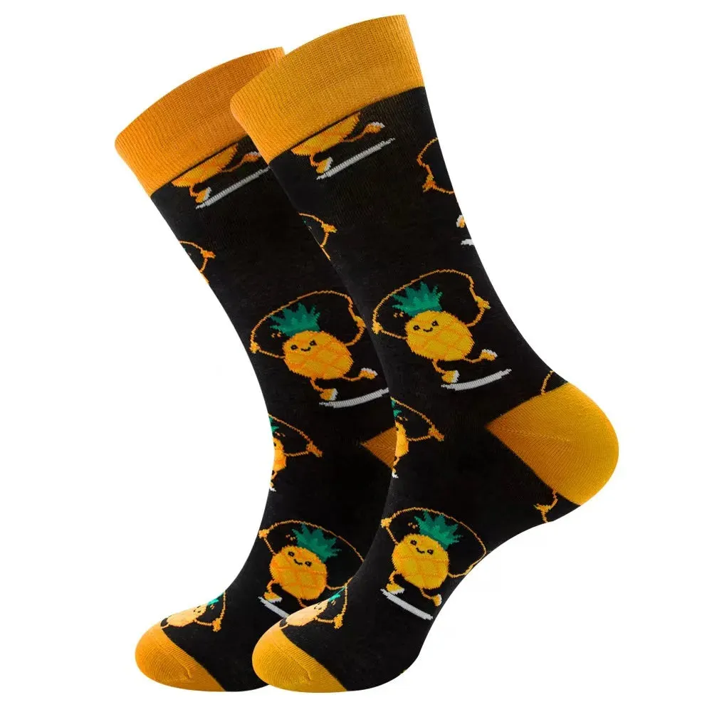 Footloose- the Bright Funky Art Print Crew Socks 12 Styles