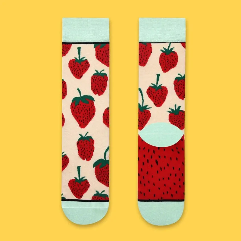 Footloose- the Bright Funky Art Print Crew Socks 12 Styles