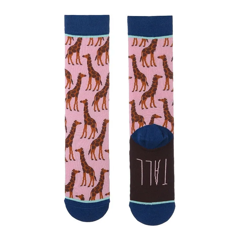 Footloose- the Bright Funky Art Print Crew Socks 12 Styles