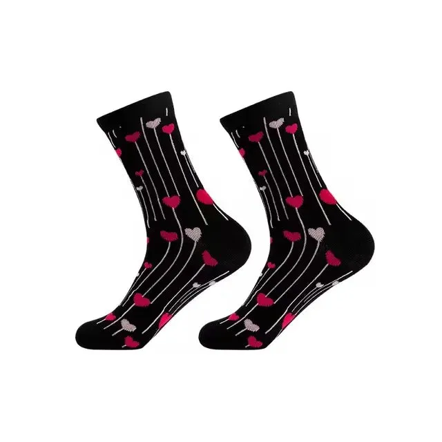 Footloose- the Bright Funky Art Print Crew Socks 12 Styles