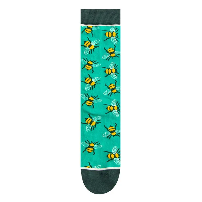 Footloose- the Bright Funky Art Print Crew Socks 12 Styles
