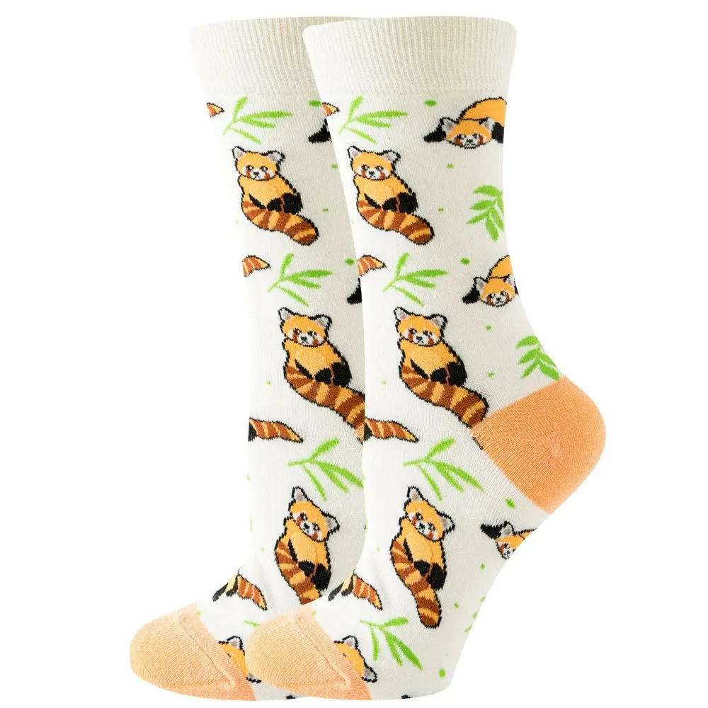 Footloose- the Bright Funky Art Print Crew Socks 12 Styles