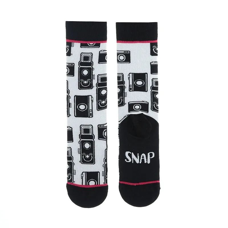 Footloose- the Bright Funky Art Print Crew Socks 12 Styles