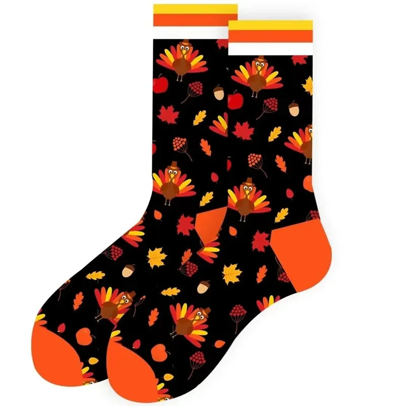 Footloose- the Bright Funky Art Print Crew Socks 12 Styles