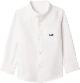 GAP Baby Boys' Logo Oxford Button-Down