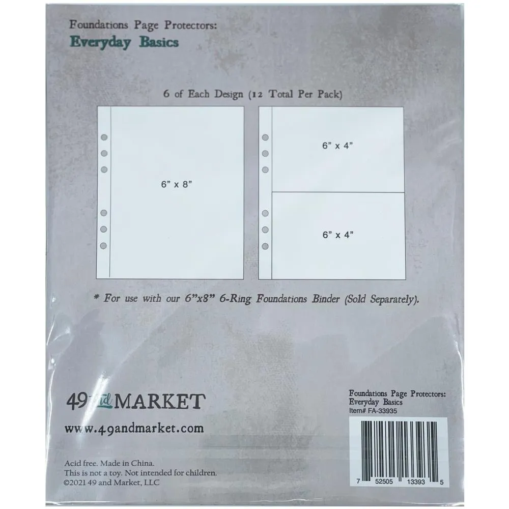 Memory Journal Foundation Page Protectors {multiple styles}
