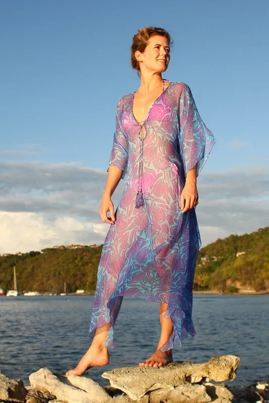 Silk Chiffon Ellie Kaftan PROTEA