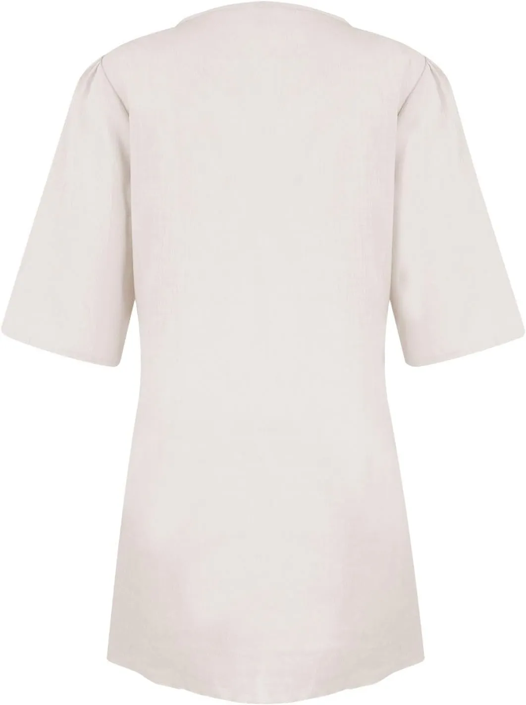 Womens Linen Mini Dress Summer Cross V-Neck Half Sleeve Dresses Casual Lightweight Wrap Tie Waist Bodycon Dresses