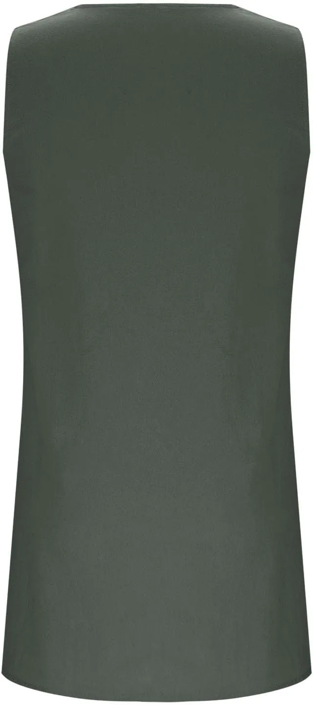 Women's Sleeveless Linen Shift Dress 2025 Summer Plain Casual Beach Dresses Solid Long Tank Sundress Vacation Outfits